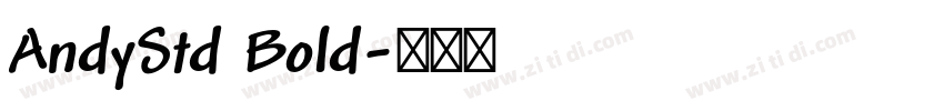 AndyStd Bold字体转换